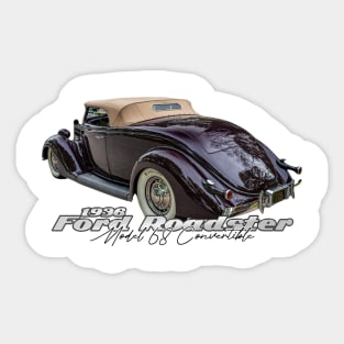 1936 Ford Roadster Model 68 Convertible Sticker